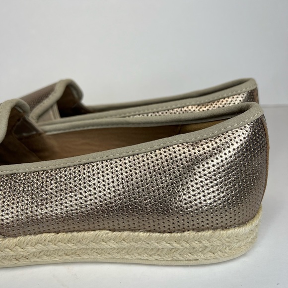 Clarks Collection Womens Azella Theoni Rose Gold Metallic Slip Ons Sz 8.5M NWOB - Picture 9 of 16